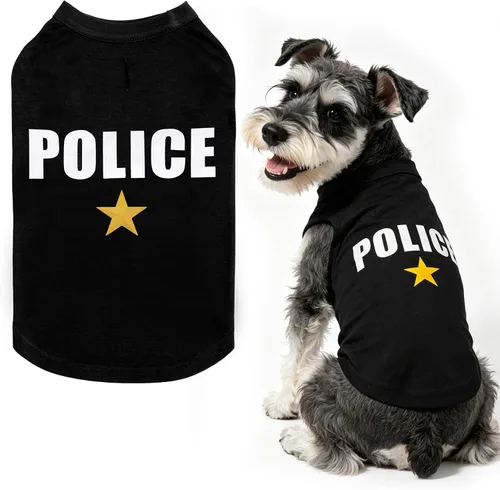 Vista 27 de BINGPET Bad to The Bone - Camiseta de algodón suave para cachorros, transpirable, ligera, para disfraz de perro, chaleco sin mangas, lavable a