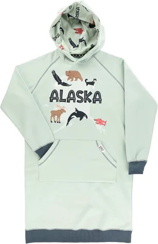 Vista 161 de Lazy One Sudadera con capucha de gran tamaño, ropa de dormir cómoda, vestido de suéter para mujer