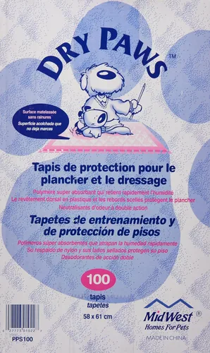 Vista 3 de MidWest Homes for Pets Almohadillas de entrenamiento y protección de suelo Dry Paws, 100