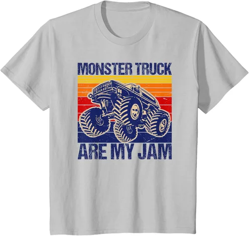 Vista 29 de Monster Truck Are My Jam For Monster Truck Lovers - Camiseta para hombres y niños, Blanco