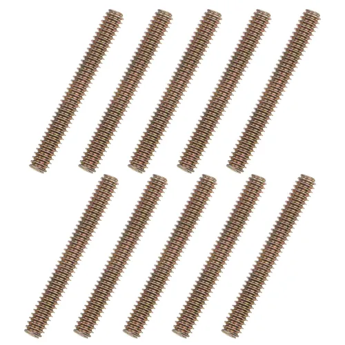 Vista 20 de uxcell 8 piezas de zinc de color totalmente roscado varilla 1/4"-20, 2" longitud, tornillo de rosca de acero al carbono para montaje de muebles