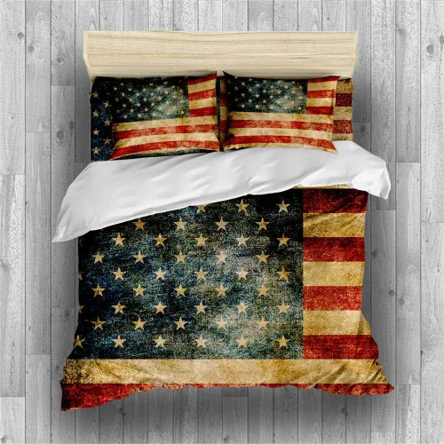 Vista 34 de REALIN Juego de funda de edredón con diseño de Hawthorn 3D, ropa de cama con diseño de bosque japonés, montaña, río, 2/3/4 piezas