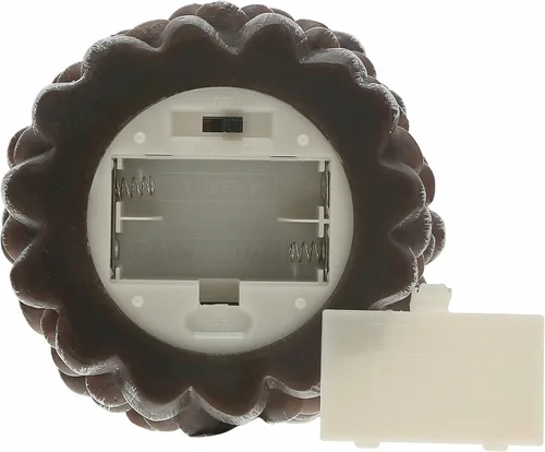 Vista 8 de Pavilion Gift Company - Vela de llama realista de piña marrón de 5 pulgadas con luz LED, funciona con pilas, hecha de cera real