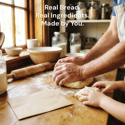 Vista 5 de Homestead Bread Co. Cultivo básico de masa madre de granja - Iniciador de masa madre deshidratada con cultivos activos para pan casero, hornear