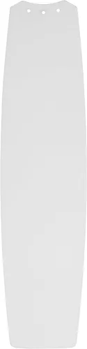Vista 5 de MINKA-AIRE Ventilador de techo LED de 52 pulgadas con 5 aspas, latón cepillado y aspas de acabado blanco alabastro con vidrio blanco esmerilado