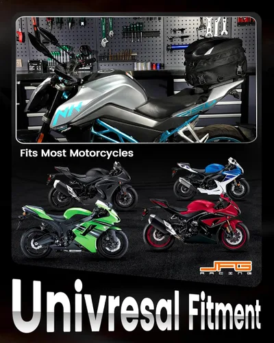 Vista 8 de Bolsa de asiento para motocicleta, doble uso, impermeable, bolsa de almacenamiento, bolsa para guardar el casco