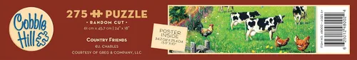 Vista 6 de Cobble Hill - Rompecabezas de 275 piezas de fácil manejo, amigos del campo, póster de muestra incluido