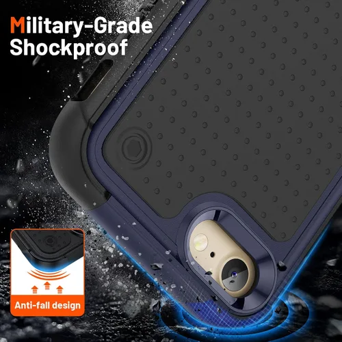 Vista 219 de Jeylly Funda para iPhone SE/Funda para iPhone 5S, Exterior de Plástico Duro que Absorbe Golpes + Interior de Silicona de Goma Defensor contra
