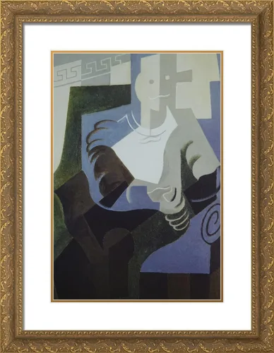 Vista 5 de ArtDirect Gris, Juan 19x24 Black Modern Framed Art Print Titled: Herlequin III Black Modern Wood Frame
