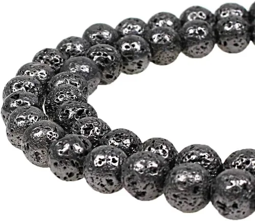Vista 19 de Cuentas naturales de jade africano rojo redondo para hacer joyería, cuentas sueltas para pulseras y collares (4 mm)