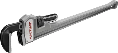 Vista 11 de HAUTMEC Llave de tubo recta de aluminio de 14 pulgadas, llave de fontanería ajustable, capacidad de mandíbula de 2 pulgadas, llave de tubería