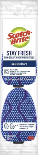 Vista 11 de Scotch-Brite Varita de cocina antiarañazos, 1 varita para platos, lo mejor para ollas y sartenes antiadherentes, mantiene las manos fuera
