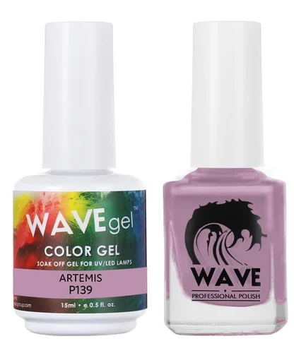 Vista 121 de WAVEGEL - Juego dúo de gel y esmalte de uñas a juego - Colección Simplicity - #P109 Blizzard I 0.5 onzas