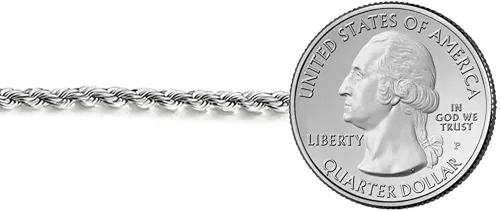 Vista 3 de Savlano Collar de cadena de eslabones giratorios de plata de ley 925 de 0157in con cuerda italiana maciza con caja de regalo para hombres y mujeres