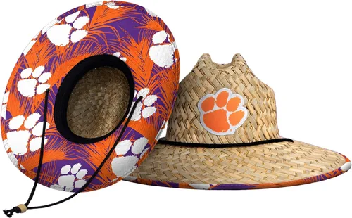 Vista 11 de FOCO - Sombrero de paja con logotipo de equipo universitario de NCAA y estampado floral para hombre