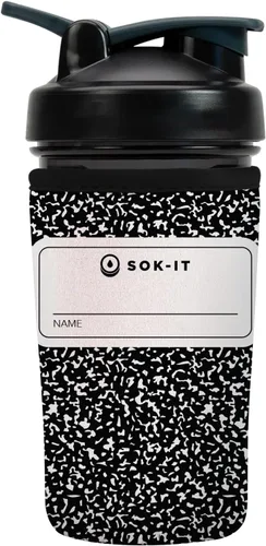 Vista 50 de Sok It BotlSok Botella Mezcladora de Proteínas con Funda Aislante de Neopreno (Floral Abstracto, Se Ajusta a Mezcladoras de 24oz)