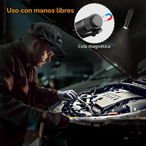 Vista 4 de VTIGER T1A Mini Linterna EDC de Bolsillo con Clip, 1300 Lúmenes Linterna Compacta AA Recargable LED Pequeña, Interruptor de Cola Súper Brillante