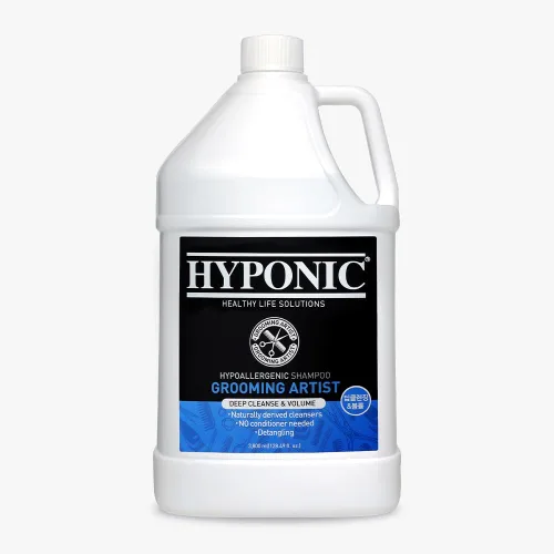 Vista 4 de HYPONIC Grooming Artist Shampoo - Champú hipoalergénico para mascotas para peluqueros (corte de pinza e hidratante (1 galón)