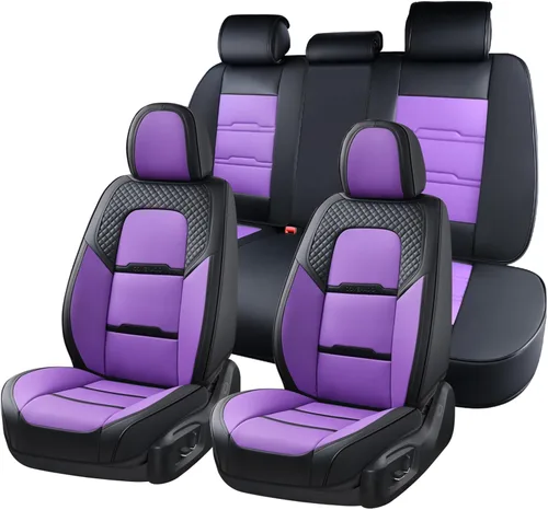 Vista 38 de Coverado - Fundas impermeables para asientos de coche, fundas delanteras para asientos de coche, 2 en 1, fundas protectoras para asientos de coche