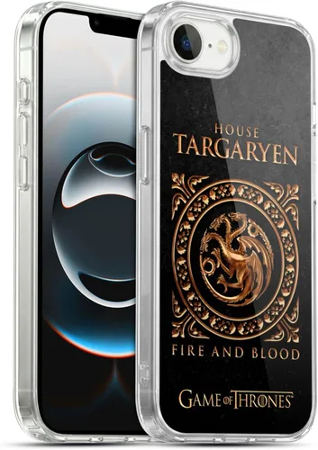 Vista 64 de Producto oficial de HBO Game of Thrones metálico Sigils Soft Gel Case para iPhone de Apple 7 Plus/8 PLUS, Lannister