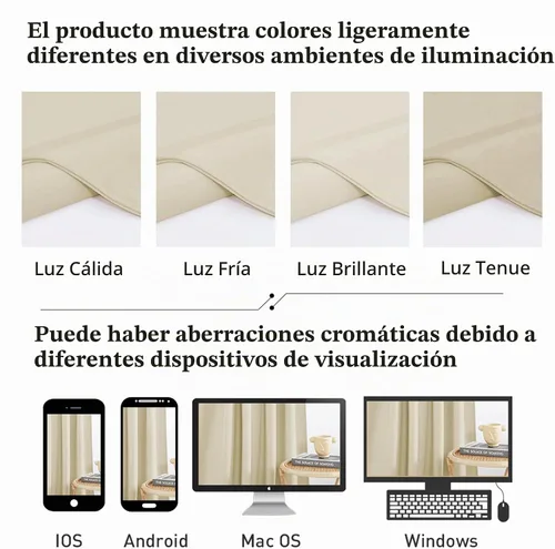 Vista 6 de StangH Cortinas 100% opacas, color beige, terciopelo suave y grueso, cortinas para ventana de dormitorio, forro blanco, cortinas con aislamiento