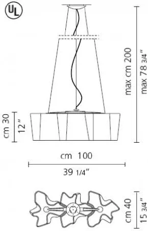 Vista 2 de Logico Triple Linear – Lámpara de techo (110 – 125 V (para uso en el Estados Unidos, Canadá, etc.), Logico mini Triple Linear Susp.