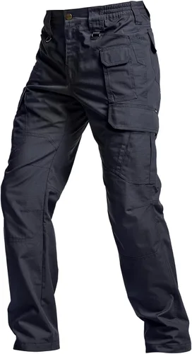 Vista 7 de CQR Pantalones tácticos para hombre, resistentes al agua, pantalones cargo Ripstop, ligeros EDC trabajo, senderismo, ropa para exteriores