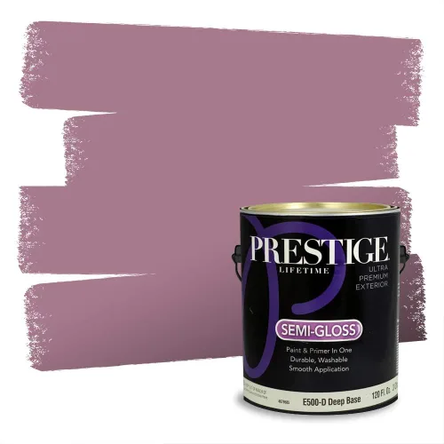 Vista 653 de Prestige Paints Pintura exterior e imprimación en uno, 1 galón, plano, coincidencia comparable de Valspar* Amber Rose*