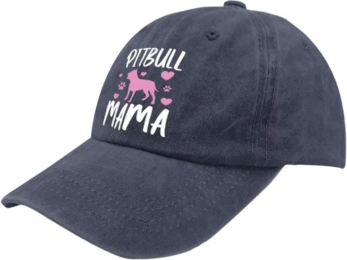 Vista 2 de DEYROS Womens Baseball Hat Sport Cap for Men Running Caps Trendy Pitbull Mom Baseball Hat Women