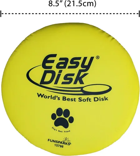 Vista 7 de Funsparks Easy Disk - Disco volador para perros – Juguete interactivo para perros – Duradero y fácil en los dientes – Fácil de tirar – Juguete