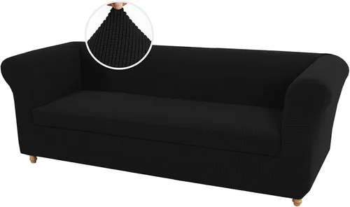 Vista 14 de UNBBRRL Funda de sofá Chesterfield de jacquard elástico, fundas de cojín gruesas para sofá, protector de muebles para sala de estar