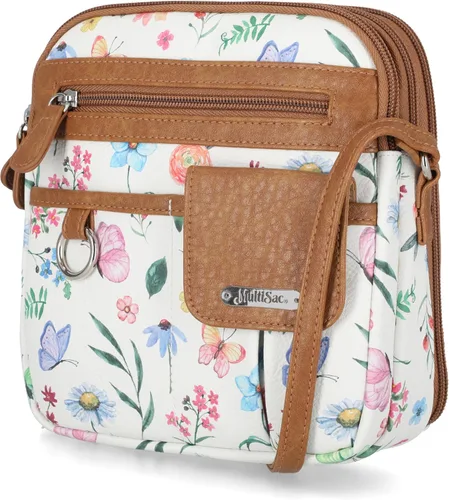Vista 34 de Multisac Mini bandolera MultiSac North South con cremallera alrededor para mujer Negro