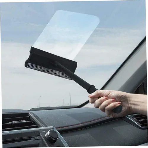 Vista 4 de LALAFINA - Kit de limpieza de ventanas de doble cara limpiaparabrisas de vidrio en forma de T para un uso resistente