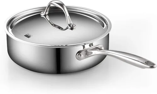 Vista 11 de Cooks Standard Sartén profunda, cubierta, de acero inoxidable revestido en múltiples capas, 5 cuartos de galón, 11 pulgadas., Acero inoxidable