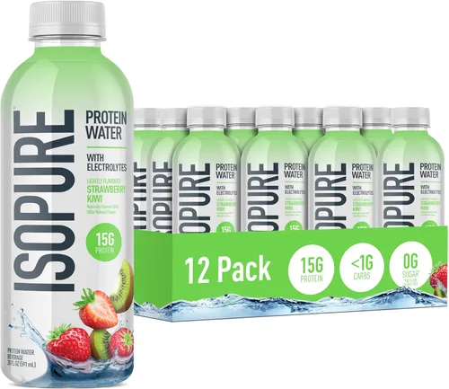 Vista 18 de Isopure - polvo de proteína de suero de leche con sabor a fruta ligera refrescante