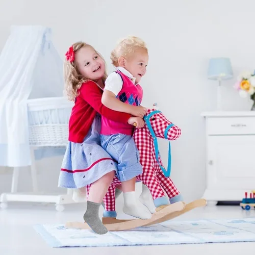 Vista 5 de Tphon Calcetines para niños pequeños con pinzas para niños y niñas, calcetines antideslizantes para niños, 15 pares de calcetines de media