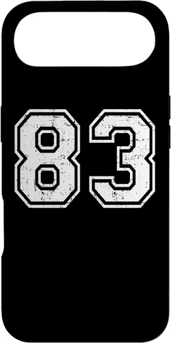 Vista 27 de 83 Number Eighty-Three Team Sports Grunge Varsity Matching Case for iPhone 16