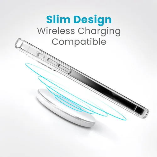 Vista 5 de Speck Funda transparente para iPhone 15 Pro Max, delgada, protección contra caídas, resistente a los arañazos, no se amarillea, funda para teléfono