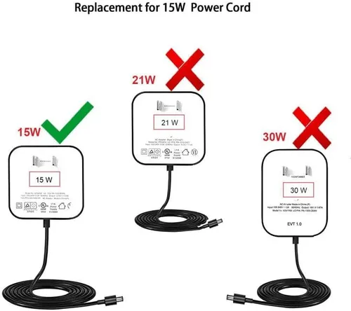 Vista 2 de Alexa Dot - Cable de alimentación de repuesto para Dot 3ª generación, Dot 4ª, edición infantil, cubo de TV, Show 5, cargador C78mp8/GP92NB, punto
