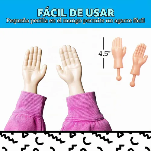Vista 3 de Manos pequeñas BigMouth Inc, juguete, pequeños trucos bajo la manga