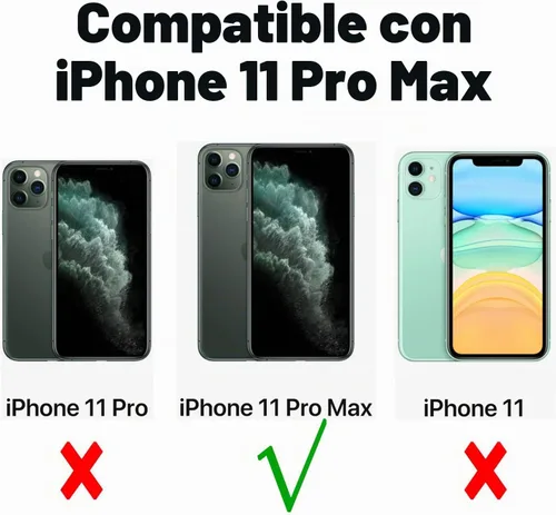 Vista 7 de Funda resistente al agua para iPhone 11 Pro Max, diseño delgado con protector de pantalla integrado, a prueba de golpes, 6.5 pulgadas (negro y gris)