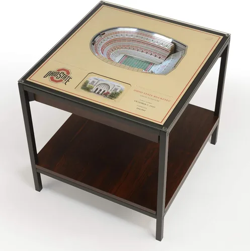Vista 9 de YouTheFan NCAA - Mesa auxiliar iluminada StadiumView de 25 capas