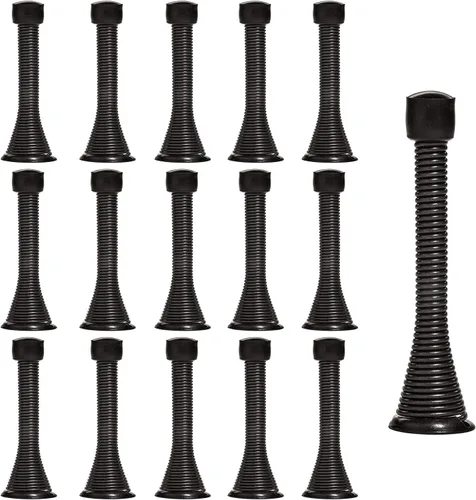 Vista 16 de KISEER - Paquete de 12 topes de puerta de resorte de 3 1/4 pulgadas, tapón de puerta de resorte flexible resistente con puntas de parachoques