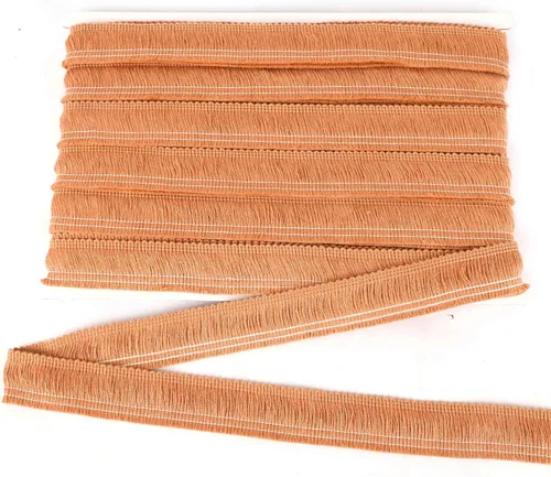Vista 7 de BEL AVENIR Ribete de flecos de costura beige de 13.7 yardas x 1 pulgada