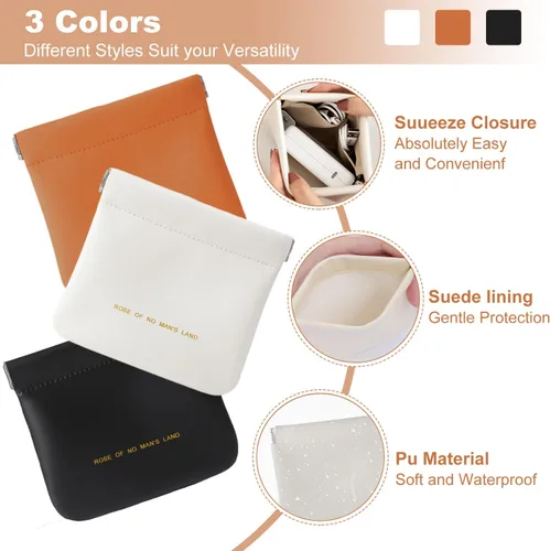 Vista 17 de Bolsa de cuero para anillos, funda para anillos de boda, bolsa para anillos de compromiso, almacenamiento de joyas para novios, portador de anillos