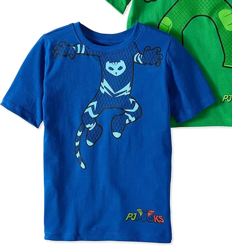 Vista 7 de PJ Masks PJMASKS Catboy Gekko - Camiseta de manga corta de manga corta