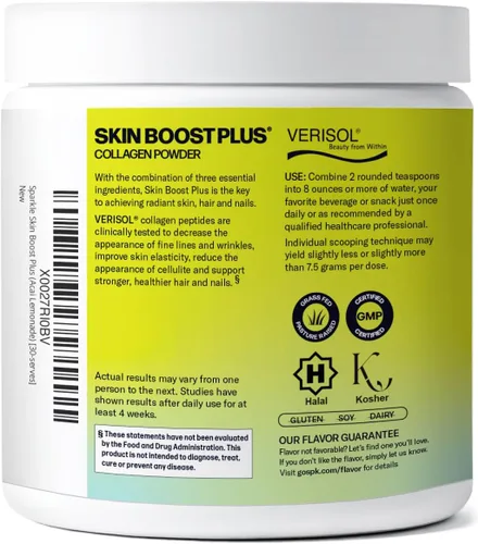Vista 2 de Sparkle Wellness VERISOL - Péptidos de colágeno hidrolizados bioactivos Polvo de colágeno con vitamina C y ácido hialurónico para la salud
