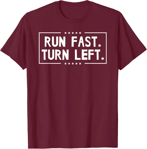 Vista 12 de Run Fast Turn Left - Camiseta para correr de pista y campo