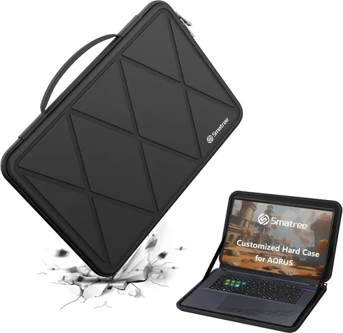 Vista 19 de Smatree Funda protectora rígida de EVA compatible con portátil GIGABYTE U4 UD de 14 pulgadas, GIGABYTE de 14 pulgadas, funda de transporte