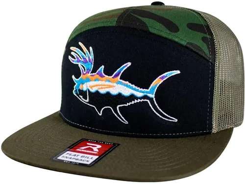 Vista 3 de Gorra de béisbol Snapback 7 Panel Trucker Hat
